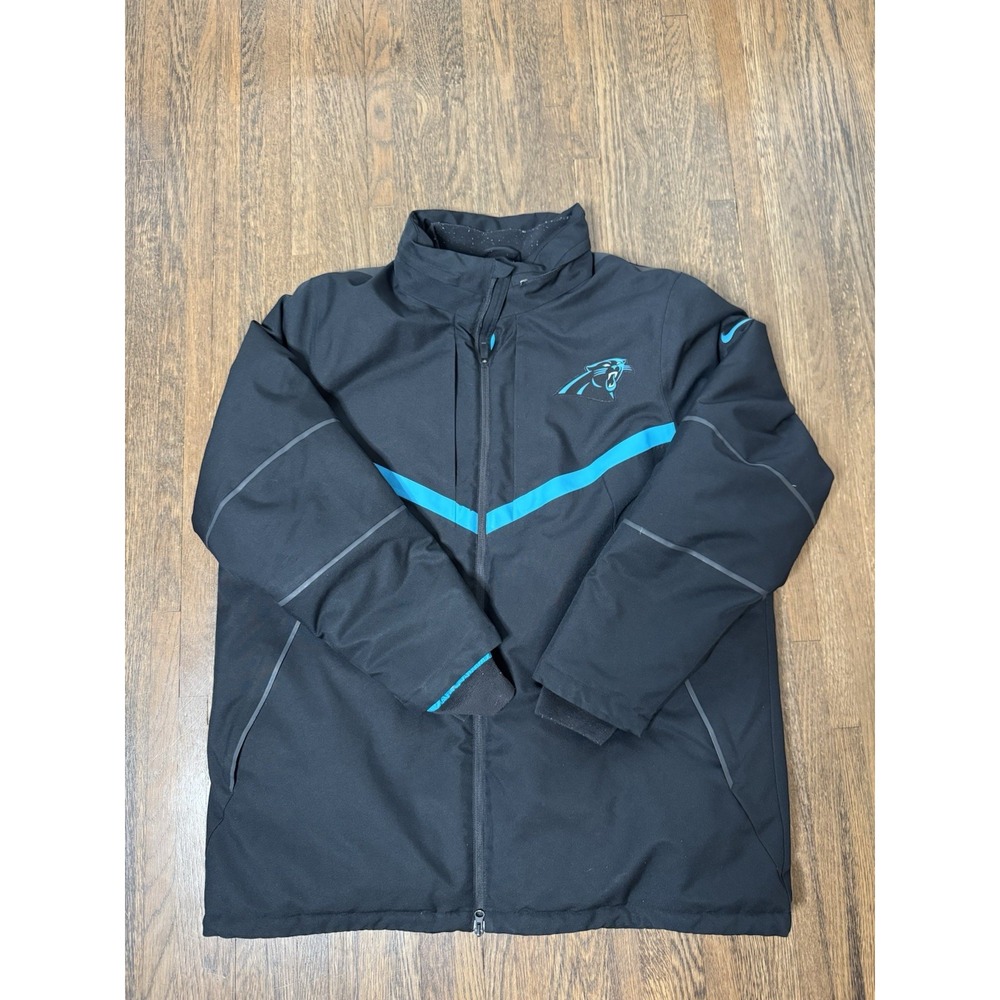 Nike NFL Carolina Panthers Storm-Fit 10 Down Parka Jacket Mens XXL Onfield